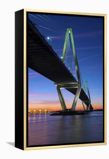 Charleston, South Carolina, Arthur Ravenel Junior Bridge, Cable-Stayed Bridge, Cooper River-John Coletti-Framed Premier Image Canvas