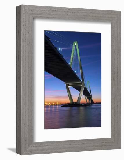 Charleston, South Carolina, Arthur Ravenel Junior Bridge, Cable-Stayed Bridge, Cooper River-John Coletti-Framed Photographic Print
