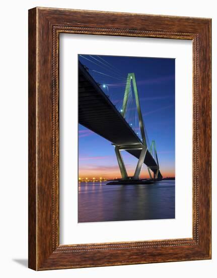 Charleston, South Carolina, Arthur Ravenel Junior Bridge, Cable-Stayed Bridge, Cooper River-John Coletti-Framed Photographic Print