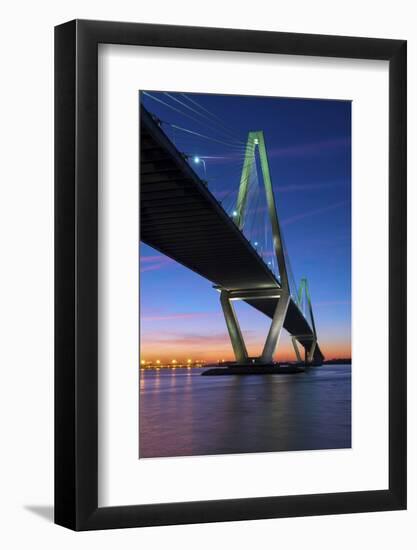 Charleston, South Carolina, Arthur Ravenel Junior Bridge, Cable-Stayed Bridge, Cooper River-John Coletti-Framed Photographic Print