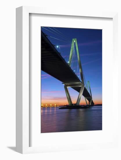 Charleston, South Carolina, Arthur Ravenel Junior Bridge, Cable-Stayed Bridge, Cooper River-John Coletti-Framed Photographic Print