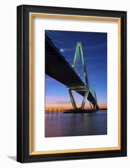 Charleston, South Carolina, Arthur Ravenel Junior Bridge, Cable-Stayed Bridge, Cooper River-John Coletti-Framed Photographic Print