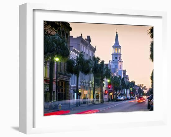 Charleston, South Carolina, Broad Street, Saint Michael's Episcopal Church, Oldest In Charleston, N-John Coletti-Framed Photographic Print