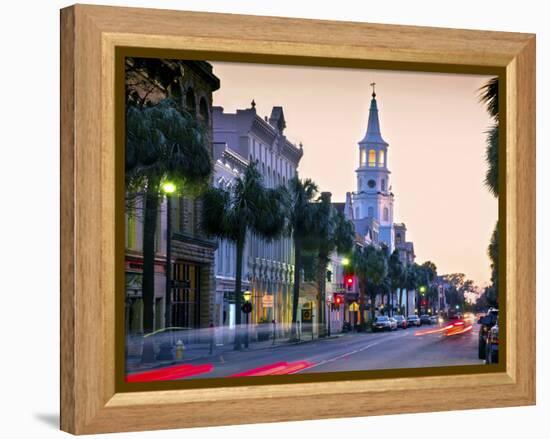 Charleston, South Carolina, Broad Street, Saint Michael's Episcopal Church, Oldest In Charleston, N-John Coletti-Framed Premier Image Canvas