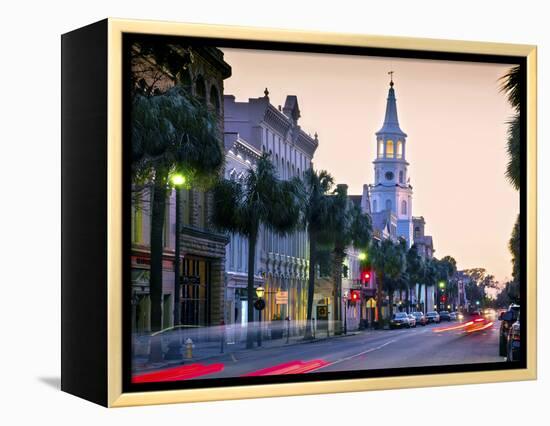 Charleston, South Carolina, Broad Street, Saint Michael's Episcopal Church, Oldest In Charleston, N-John Coletti-Framed Premier Image Canvas