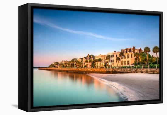 Charleston, South Carolina, USA at the Historic Homes on the Battery-Sean Pavone-Framed Premier Image Canvas