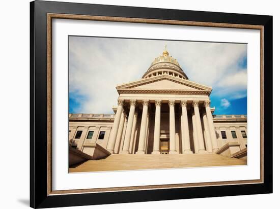 Charleston - State Capitol Building-benkrut-Framed Photographic Print