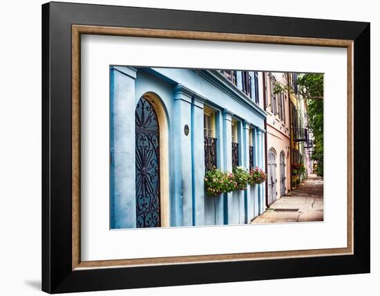 Charleston Street Colors, South Carolina-George Oze-Framed Photographic Print