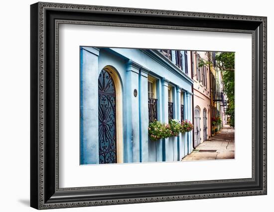 Charleston Street Colors, South Carolina-George Oze-Framed Photographic Print