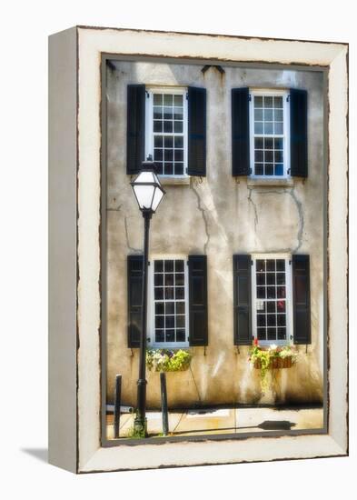 Charleston Windows And Lamp Post-George Oze-Framed Premier Image Canvas