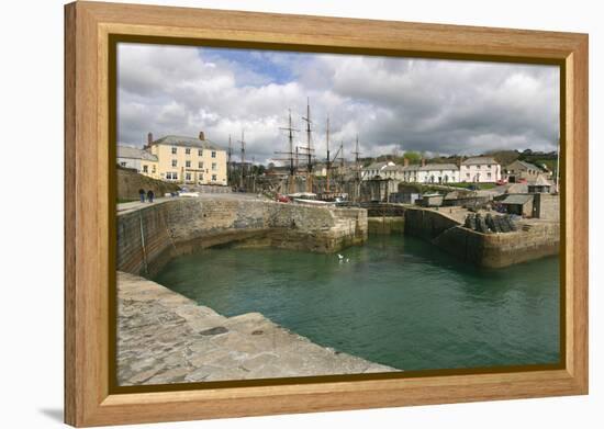 Charlestown, Cornwall-Peter Thompson-Framed Premier Image Canvas