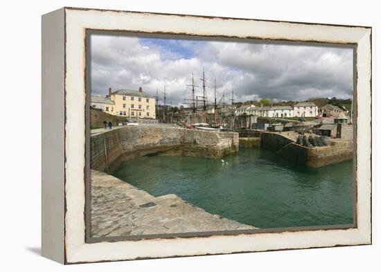 Charlestown, Cornwall-Peter Thompson-Framed Premier Image Canvas