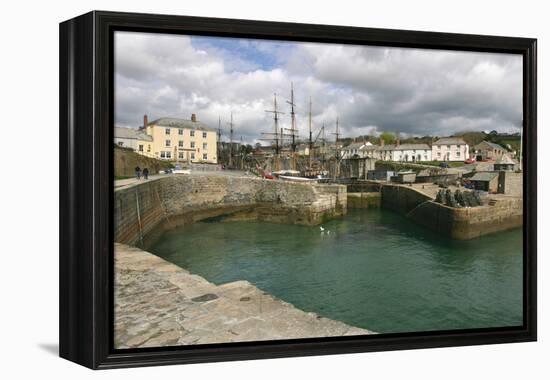 Charlestown, Cornwall-Peter Thompson-Framed Premier Image Canvas