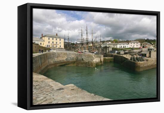 Charlestown, Cornwall-Peter Thompson-Framed Premier Image Canvas