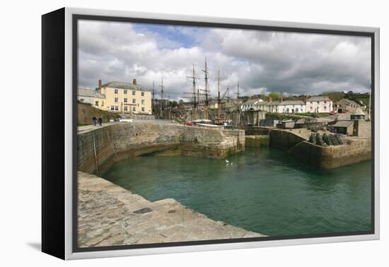 Charlestown, Cornwall-Peter Thompson-Framed Premier Image Canvas