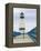 Charlevoix Lighthouse on Lake Michigan, Michigan, USA-Walter Bibikow-Framed Premier Image Canvas