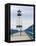 Charlevoix Lighthouse on Lake Michigan, Michigan, USA-Walter Bibikow-Framed Premier Image Canvas