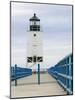 Charlevoix Lighthouse on Lake Michigan, Michigan, USA-Walter Bibikow-Mounted Photographic Print