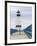 Charlevoix Lighthouse on Lake Michigan, Michigan, USA-Walter Bibikow-Framed Photographic Print