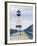 Charlevoix Lighthouse on Lake Michigan, Michigan, USA-Walter Bibikow-Framed Photographic Print