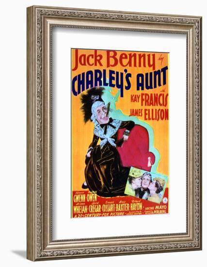 Charley's Aunt - Movie Poster Reproduction-null-Framed Photo