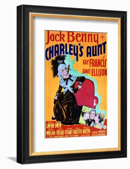 Charley's Aunt - Movie Poster Reproduction-null-Framed Photo