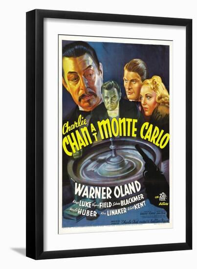 Charlie Chan at Monte Carlo, Warner Oland, Sidney Blackmer, Robert Kent, Kay Linaker, 1937-null-Framed Premium Giclee Print