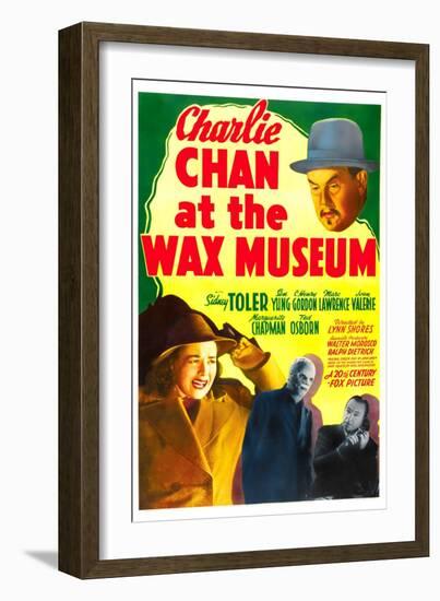 Charlie Chan at the Wax Museum, Sidney Toler, Joan Valerie, Marc Lawrence, 1940-null-Framed Premium Giclee Print