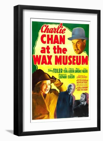 Charlie Chan at the Wax Museum, Sidney Toler, Joan Valerie, Marc Lawrence, 1940--Framed Art Print