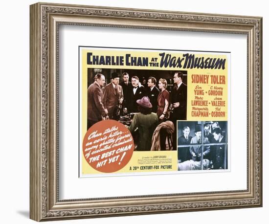 Charlie Chan at the Wax Museum-null-Framed Art Print
