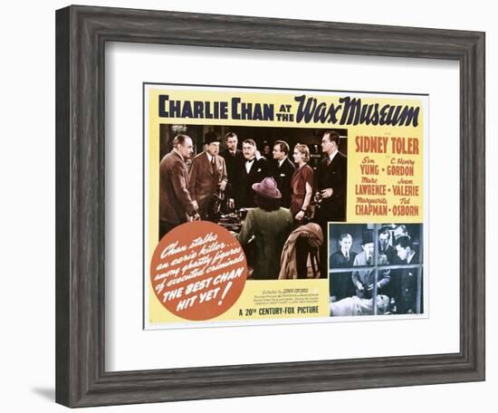 Charlie Chan at the Wax Museum-null-Framed Art Print