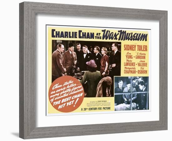 Charlie Chan at the Wax Museum-null-Framed Art Print