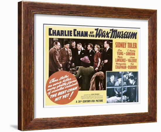 Charlie Chan at the Wax Museum-null-Framed Art Print