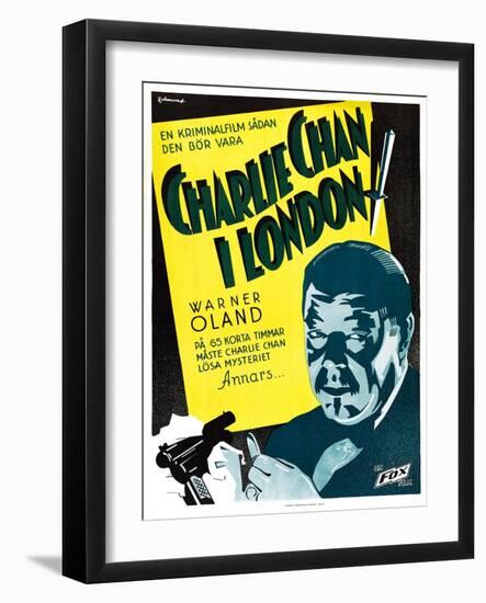 Charlie Chan in London-null-Framed Art Print