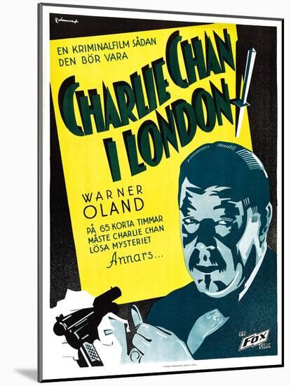 Charlie Chan in London-null-Mounted Art Print