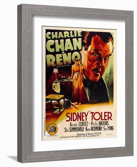 Charlie Chan in Reno-null-Framed Art Print