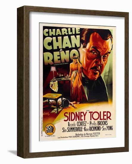 Charlie Chan in Reno-null-Framed Art Print