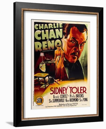 Charlie Chan in Reno-null-Framed Art Print