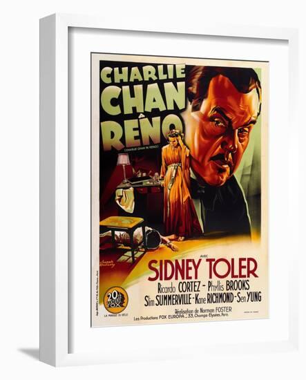 Charlie Chan in Reno-null-Framed Art Print