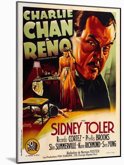 Charlie Chan in Reno-null-Mounted Art Print