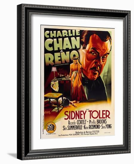 Charlie Chan in Reno-null-Framed Art Print