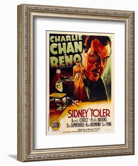 Charlie Chan in Reno-null-Framed Premium Giclee Print