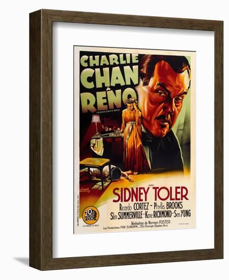 Charlie Chan in Reno-null-Framed Premium Giclee Print