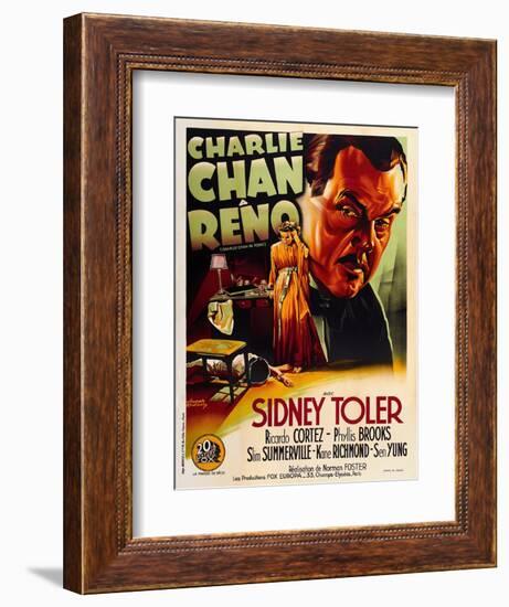 Charlie Chan in Reno-null-Framed Premium Giclee Print