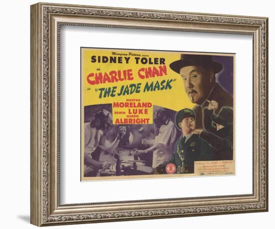 Charlie Chan in The Jade Mask, 1945-null-Framed Art Print