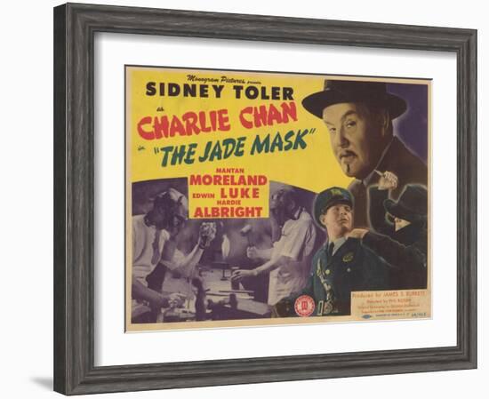 Charlie Chan in The Jade Mask, 1945-null-Framed Art Print