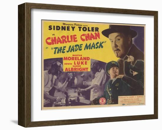 Charlie Chan in The Jade Mask, 1945-null-Framed Art Print