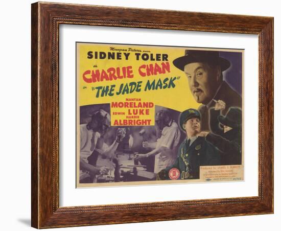 Charlie Chan in The Jade Mask, 1945-null-Framed Art Print