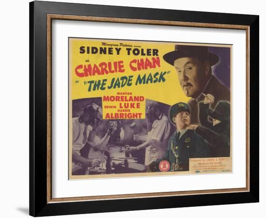 Charlie Chan in The Jade Mask, 1945-null-Framed Art Print