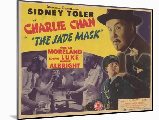 Charlie Chan in The Jade Mask, 1945-null-Mounted Art Print